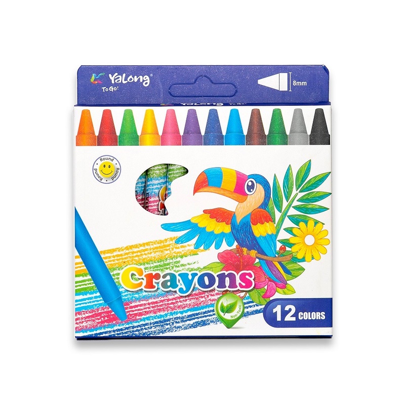 Мелки восковые, Yalong Crayons, YL95087-12